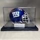Casque Miniature Signé Des New York Giants De Jeremy Shockey Avec Boîtier D'exposition - Steiner Coa