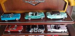 Complete Set 12 Classic Cars Of The Fifties Franklin Mint Display Shelf Book Coa