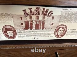 Couteau Bowie commémoratif ALAMO de 1986 de la marque Case XX avec boîte d'affichage en bois de chêne et certificat d'authenticité