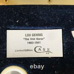 Couteau De Cas En Édition Limitée Lou Gehrig Avec Vitrine Et Coa