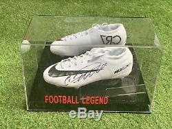 Cristiano Ronaldo Chaussures De Football Signées Juventus Madrid Portugal Coa