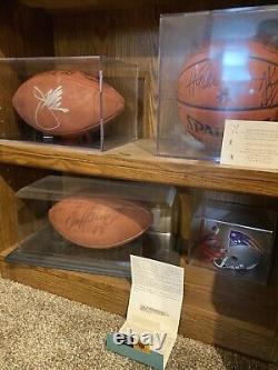 Dan Marino #13 Ballon de football signé COA inclus et vitrine