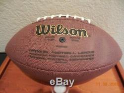 Dan Marino Autographed Wilson NFL Football Avec Affichage Cas Et L'aco