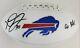 Dane Jackson A Signé Go Bills! Buffalo Bills Logo Football (tse Coa) Avecaffichage
