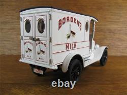 Dans Les Années 1920, Ford Borden's Livraison Litk Truck & Custom Display Cas + Danbury Mint Coa