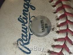 Derek Jeter Autograph 2006 Jeu Utilisé Baseball Steiner Sports Coa & Case D'affichage