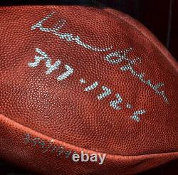 Don Shula Signé Autographe NFL Football, Cas D'affichage Flottant, Coa, Uacc, Temps