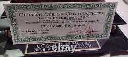 Don Shula a signé le boîtier d'affichage du coach gagnant 347-172-6 de football et COA/1996