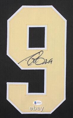 Drew Brees Maillot Noir de La Nouvelle-Orléans Signé et Encadré Auto Beckett COA