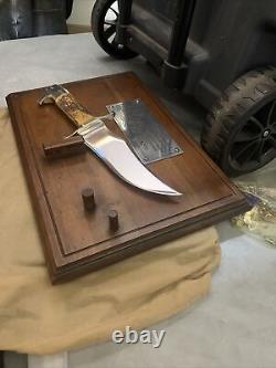 Ensemble d'exposition Vintage Case XX 200e anniversaire de la Constitution Aigle couteau en bois de cerf