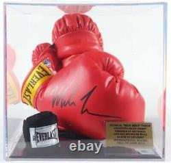 Ensemble de gants de boxe Everlast signés par Mike Tyson et boîtier d'exposition JSA & Tyson COA