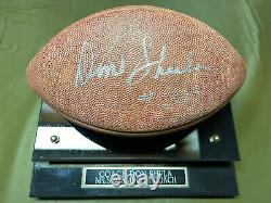 Entraîneur NFL Don Shula #325 Signé Football + Display Case + Coa S056 + Provenance