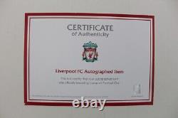 Équipe de Liverpool 2016-17 Ballon de Football Signé dans une Vitrine + COA Officiel et Carte