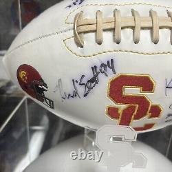 Équipe de football USC Trojans Auto, Pete Carroll avec vitrine en verre. Pas de COA