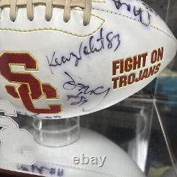 Équipe de football USC Trojans Auto, Pete Carroll avec vitrine en verre. Pas de COA