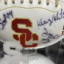 Équipe de football USC Trojans Auto, Pete Carroll avec vitrine en verre. Pas de COA