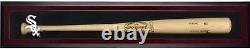 Étui d'affichage simple de bâton de baseball encadré en acajou avec le logo des ChicagoSox et un certificat d'authenticité (COA)