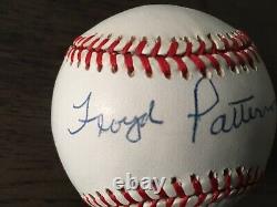 Floyd Patterson Autograph Signé Baseball Boxing Champion Display Case Coa