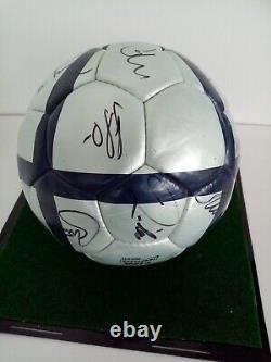 Football Teamsigniert Em 2004 In Display Case Dfb Autograph Adidas Signature Coa