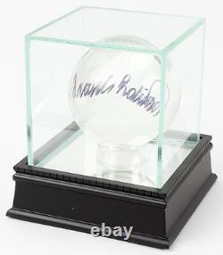 Frank Robinson A Signé Crystal Baseball Avec Étui D'affichage (psa Coa) 500 Hr Club