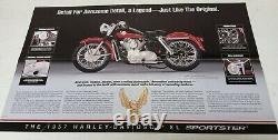 Franklin Mint Harley-davidson 1957 XL Sportster Black/red Withcoa W Vitrine