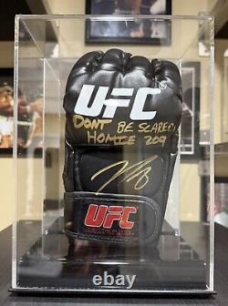 Gant UFC signé par NICK DIAZ Don't Scared Homie 209 PSA/DNA COA AVEC VITRINE