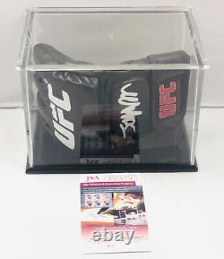 Gant de MMA signé autographié par Jorge Masvidal UFC JSA COA avec boîte d'exposition
