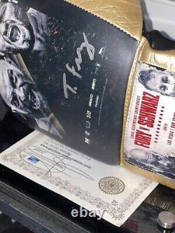 Gants De Boxe Tyson Fury Autographiés Avec Boîtier Coa & Display