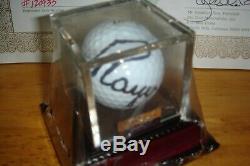 Gary Player Dédicacé Balle De Golf Coa En Cas D'affichage Monnaie