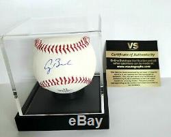 George Hw Bush Signé À La Main Autographed Baseball Avec Coa Et Cas D'affichage Inclus