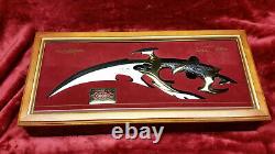 Gil Hibben Gh2026 Oeil De Drakonus Or-0373/2000-bois Vitrine & Coa-ln