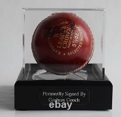 Graham Gooch Signed Autograph Cricket Ball Display Case Sport Angleterre Aftal Coa