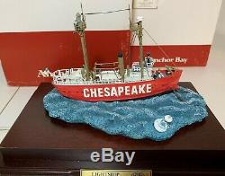 Harbor Lights 1997 Anchor Bay # 116 Chesapeake Avec Affichage De Cas Nib Coa