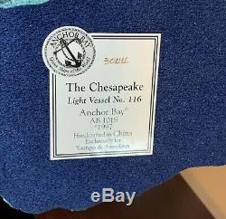 Harbor Lights 1997 Anchor Bay # 116 Chesapeake Avec Affichage De Cas Nib Coa