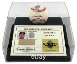 Harmon Klebrew Signé Al Baseball Avec Thumbprint W Display Case (sport Print)