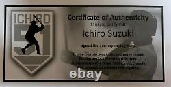 Ichiro Suzuki Autographié Mlb Signé Baseball Coa Avec Boîtier D'affichage Uv