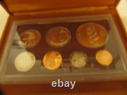 Îles Cook 1975 Collectors Franklin Mint Coin Set In Deluxe Display Case New