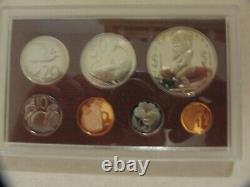 Îles Cook 1975 Collectors Franklin Mint Coin Set In Deluxe Display Case New