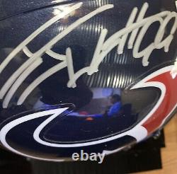 JJ Watt-Texans Casque de taille réelle signé autographié, Photo, Vitrine et COA