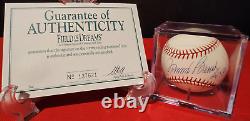 JOHNNY BENCH HOF 89 SIGNE AUTOGRAPHE OML RAWLINGS BASEBALL Avec BOÎTIER D'AFFICHAGE ET COA