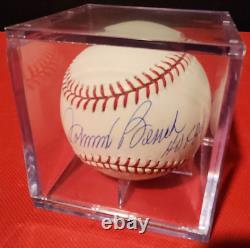 JOHNNY BENCH HOF 89 SIGNE AUTOGRAPHE OML RAWLINGS BASEBALL Avec BOÎTIER D'AFFICHAGE ET COA