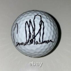Jack Nicklaus & Arnold Palmer Balle De Golf Autographiée Avec Boîtier D'affichage Comprend Coa