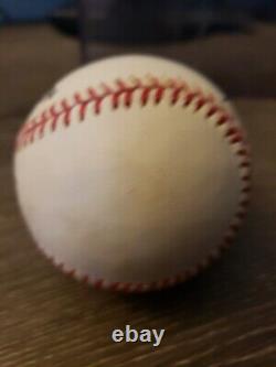 Jeff Bagwell A SIGNÉ BASEBALL HOF MLB Astros SANS COA avec boîtier d'affichage TH