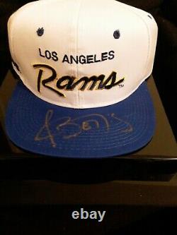 Jérôme Bettis Signé La Rams Cap + Display Case + Coa