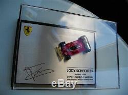 Jody Scheckter Valise Coa Proof 1/3 Ferrari 312 T4 1979 Signée À La Main