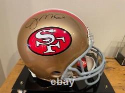 Joe Montana Autographié 49ers Casque Avec Vitrine, Coa. État Parfait