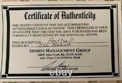 Joe Namath Autographié NFL Football Avec Vitrine - Coa