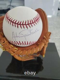 Johan Santana Baseball Autographié Avec Vitrine À Gants. Y Compris L'aco. Navire Libre