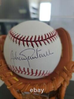 Johan Santana Baseball Autographié Avec Vitrine À Gants. Y Compris L'aco. Navire Libre