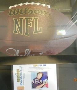 John Elway Autographed NFL Football Avec Affichage De Cas Et Coa Gia